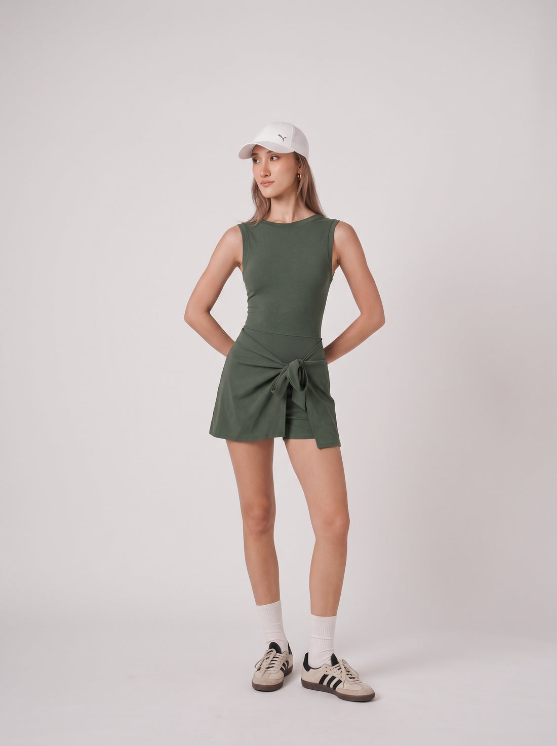 Robe Combinaison IGA Tennis &amp; Padel - Vert sauge