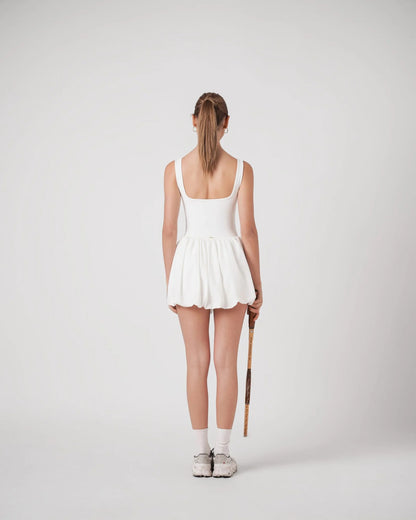 Robe Sofia avec short intégré – Blanc