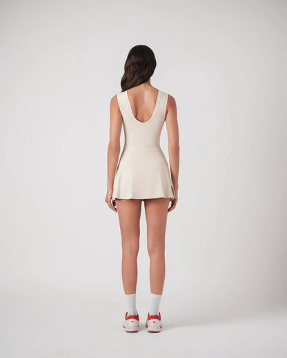 Robe Combinaison IGA Tennis &amp; Padel -  Blanc Crème
